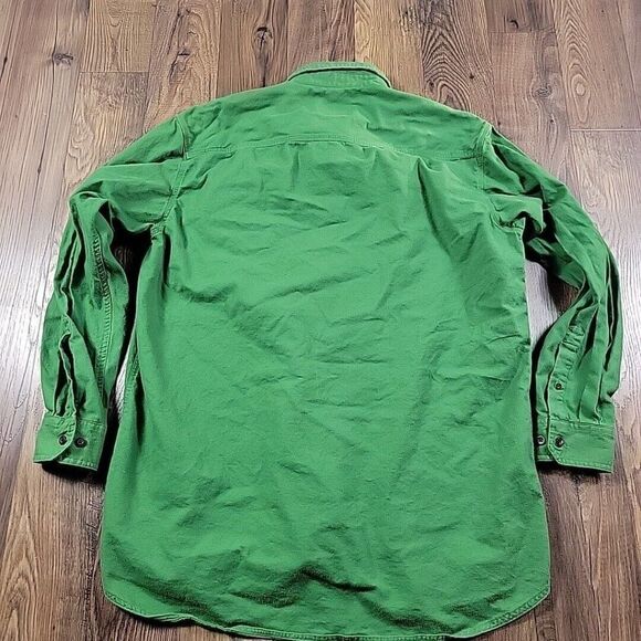 Red Head Shirt Mens XLT Green Button Up Outdoor Long Sleeve Hiking Hunting Read* - Picture 6 of 7